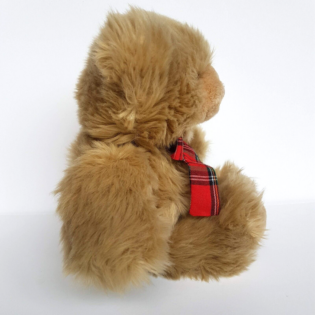Tomfoolery TEDDY BEAR Plush 29cm Soft Toy Stuffed Animal Pet Tartan Bow Cuddly5