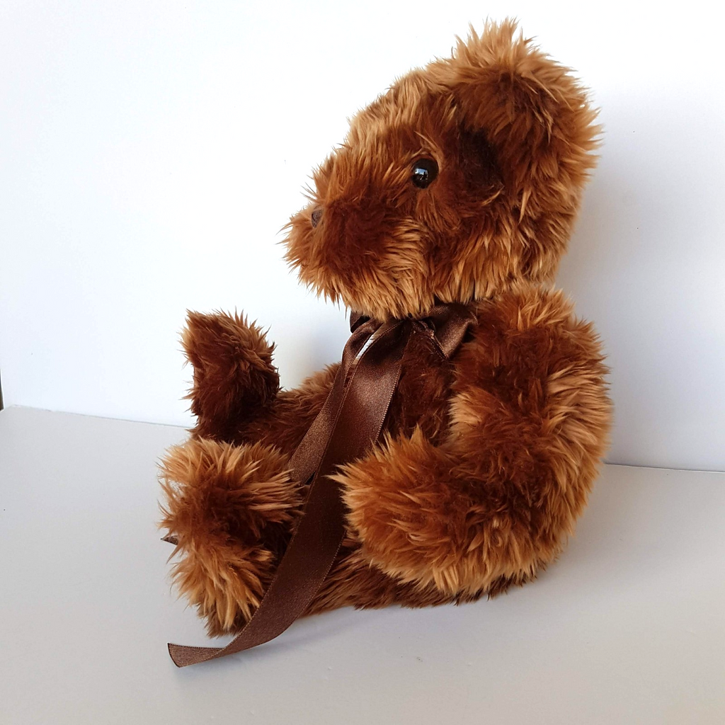 Gorgeous CHOCOLATE TEDDY BEAR Plush Stuffed Animal Soft Toy Brown Bow 20cm7