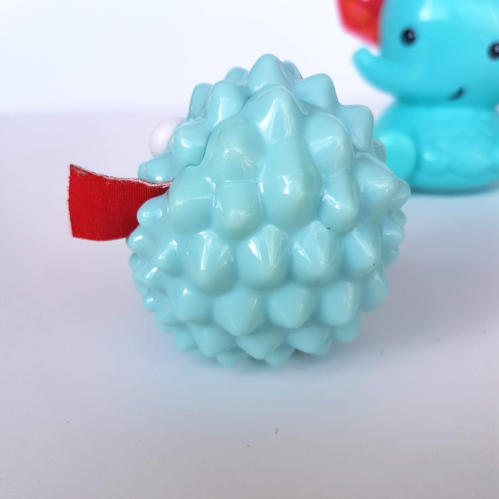 Fisher Price Broccoli SHEEP Squeaker HEDGEHOG Shaker ELEPHANT Rattle Baby Toys5