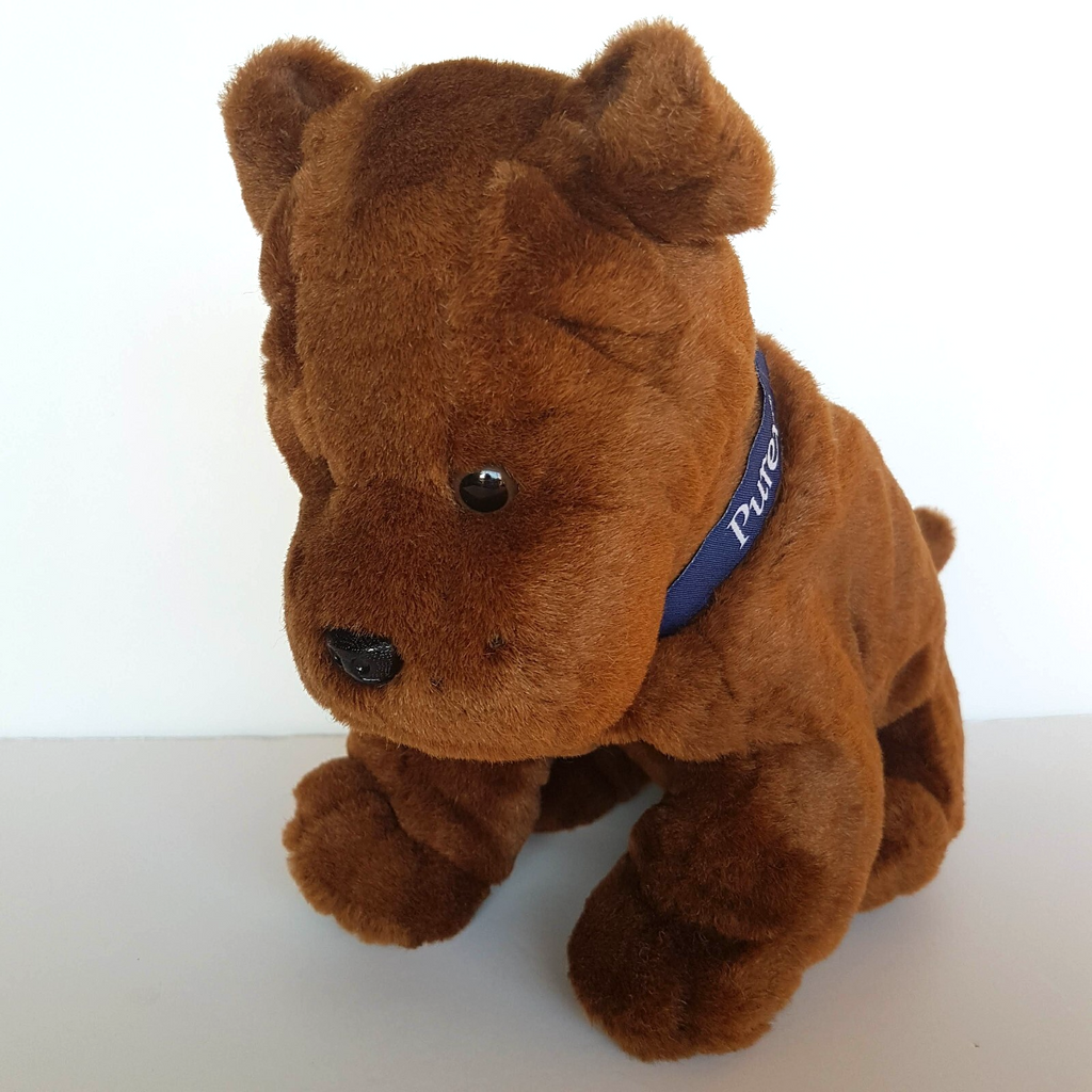 Purex ROLLY SHARPEI DOG 22cm Advertising Plush Soft Toy Stuffed Animal Puppy1