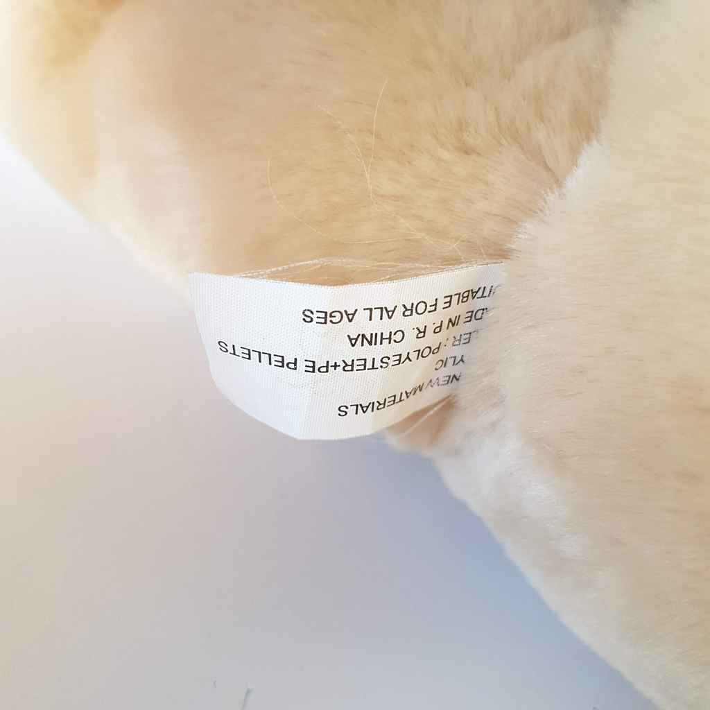 Teddy Bear MUM & BABY BEAR Plush Cream Stuffed Animal Super Soft Toy Tartan Bow6
