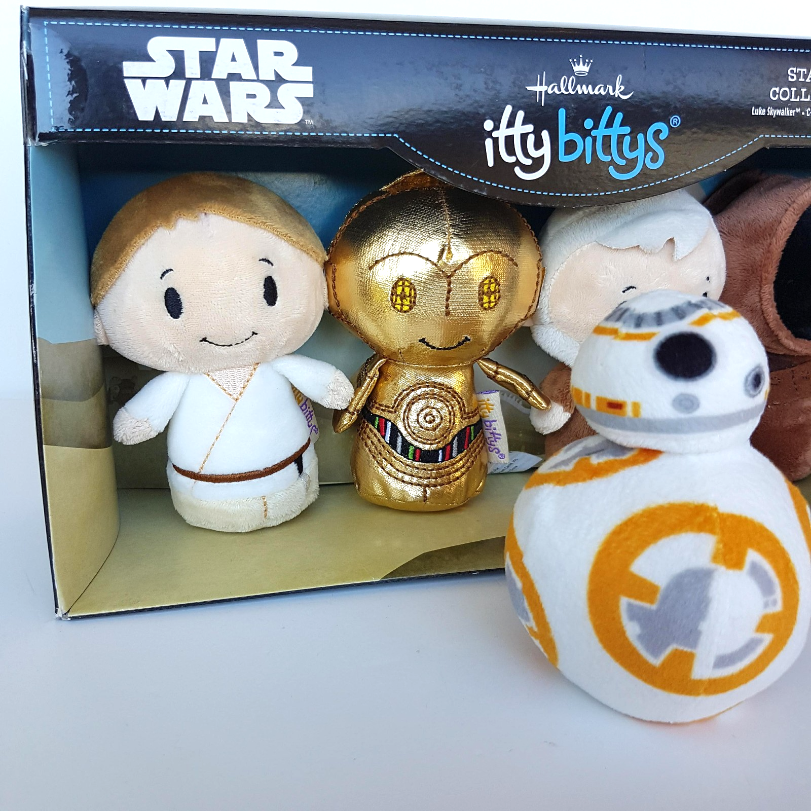 Itty Bittys STAR WARS COLLECTOR SET Luke C 3PO Obi Wan Jawa PLUS BB 8 Soft Toy15