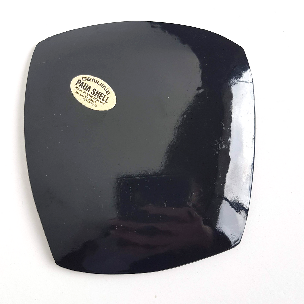 Vintage Genuine PAUA SHELL Small 11cm Flat Shallow Decorative Plate New Zealand3