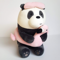Miniso WE BARE BEARS PANDA FLAMINGO 26cm Plush Stuffed Animal Soft Toy Bird Cute0
