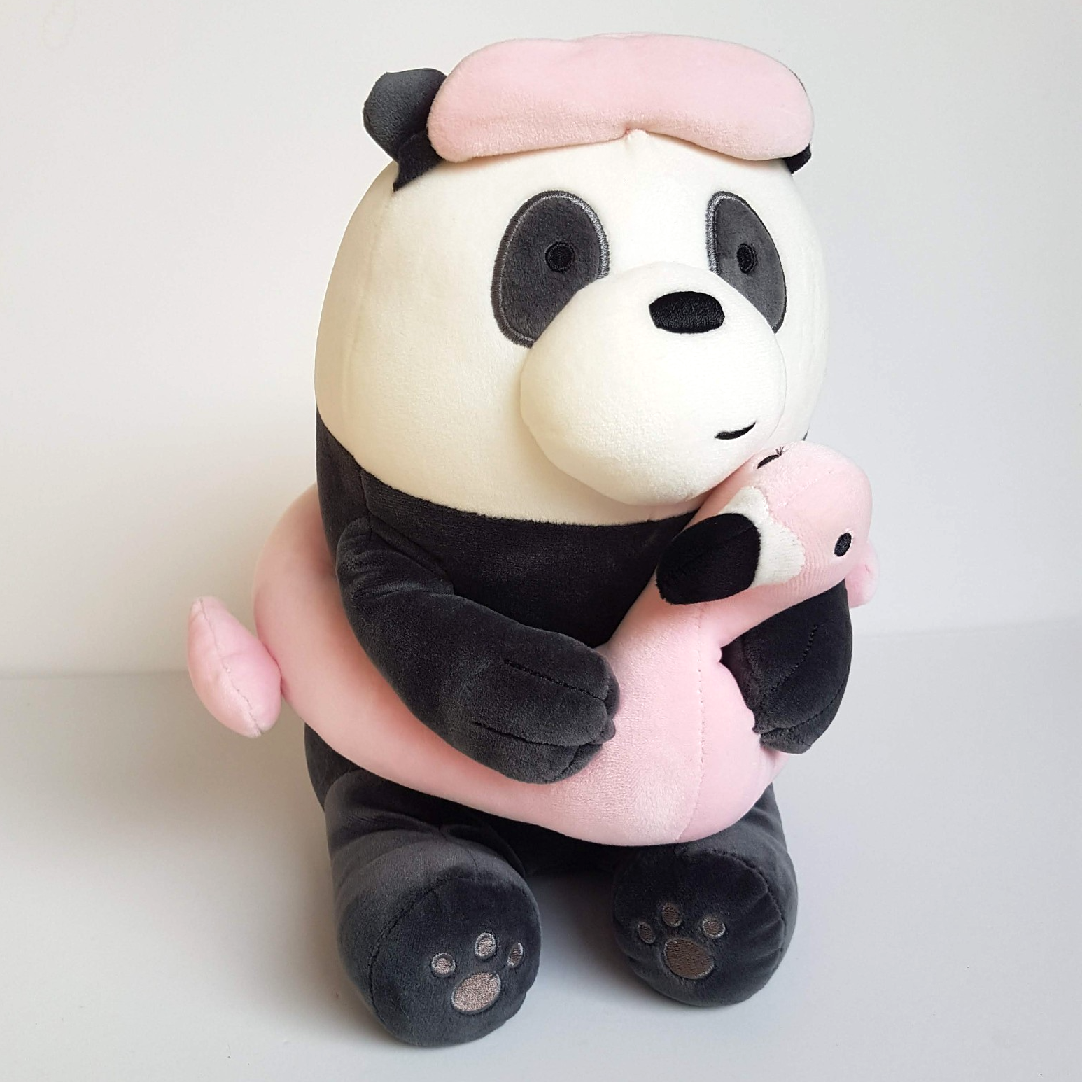 Miniso WE BARE BEARS PANDA FLAMINGO 26cm Plush Stuffed Animal Soft Toy Bird Cute0