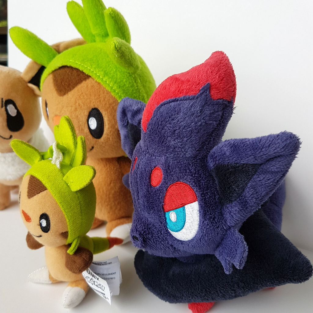 Pokemon CHESPIN ZORUA EEVEE Plush KEYCHAIN Toys Gaming Nintendo Soft Toy Bundle6