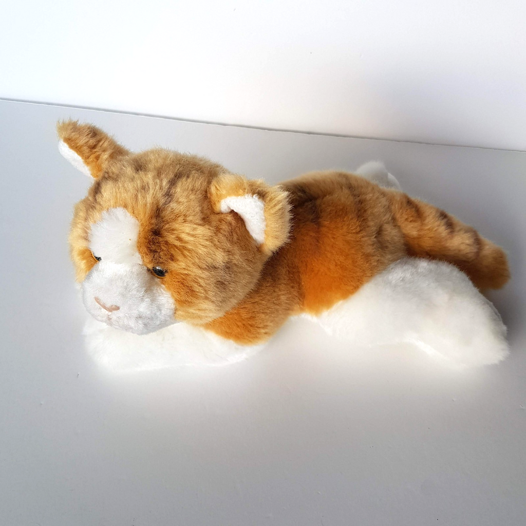 Cuddly Critters GINGER CAT Kitten Plush Stuffed Animal Soft Toy 24cm long Cuddly3