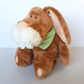 Rare NICI SCRUFFY RABBIT Plush Stuffed Animal Teeth Whiskers Soft Toy Cute Scarf0