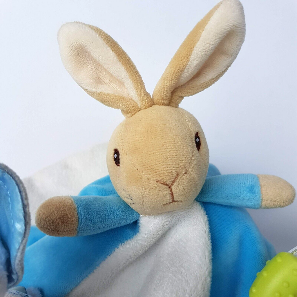 Peter Rabbit BABY TOY BUNDLE Plush Lovey Security Blanket Comforter & Rattle Toy2