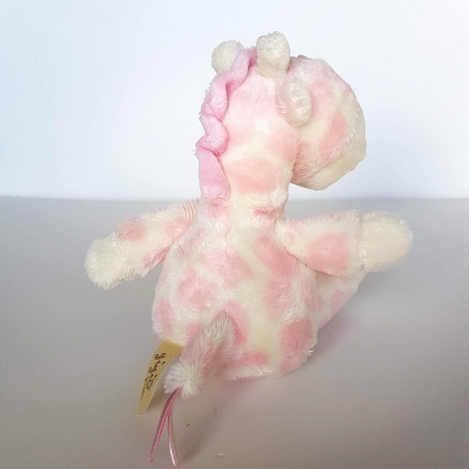 Gigio PINK GIRAFFE RATTLE Lovey Pink Plush Stuffed Animal Baby Soft Toy Cute Toy3