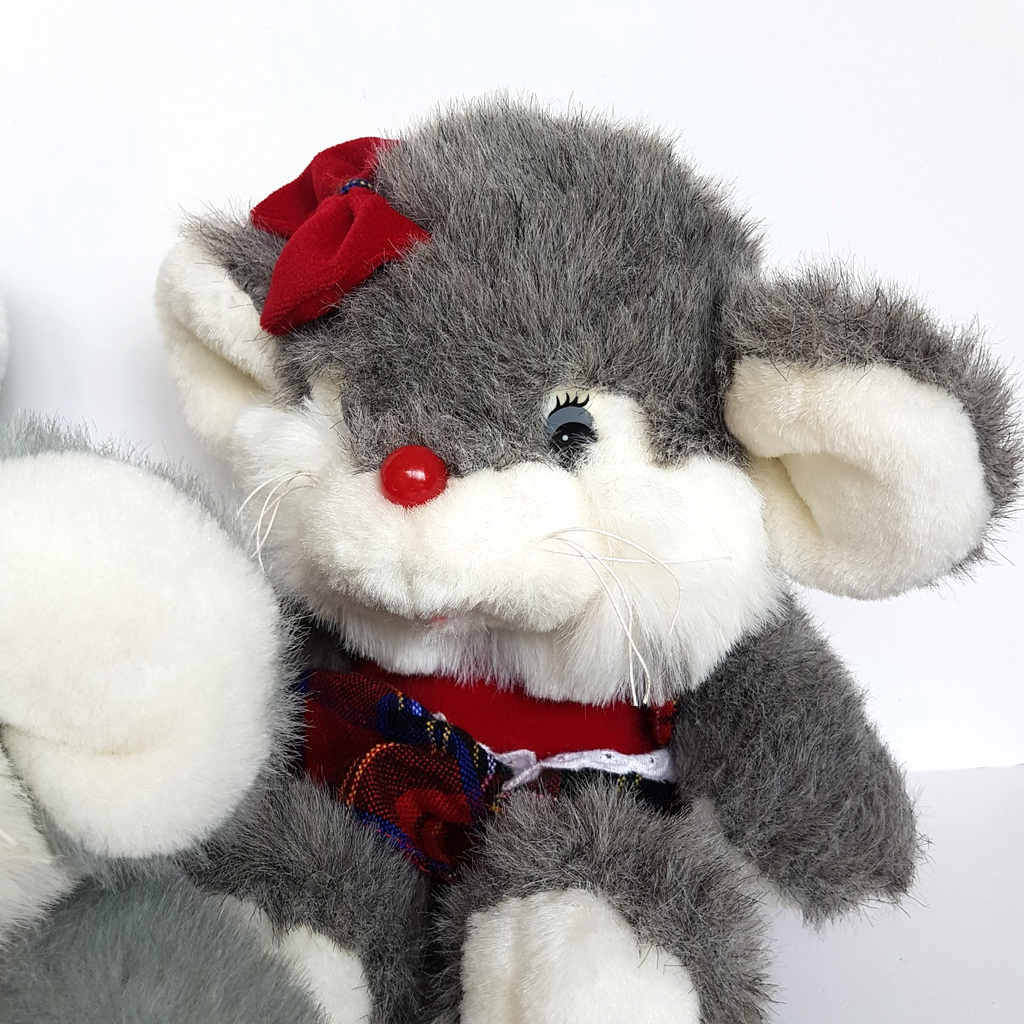 VTG Commonwealth CHRISTMAS MOUSE FAMILY Decoration Plush Soft Toy Stuffed Animal5