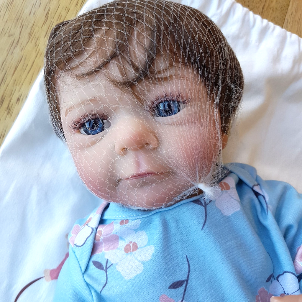 Doll Reborn LIFELIKE GIRL BABY Root Hair Realistic 46cm 1kg Weighted Articulated12