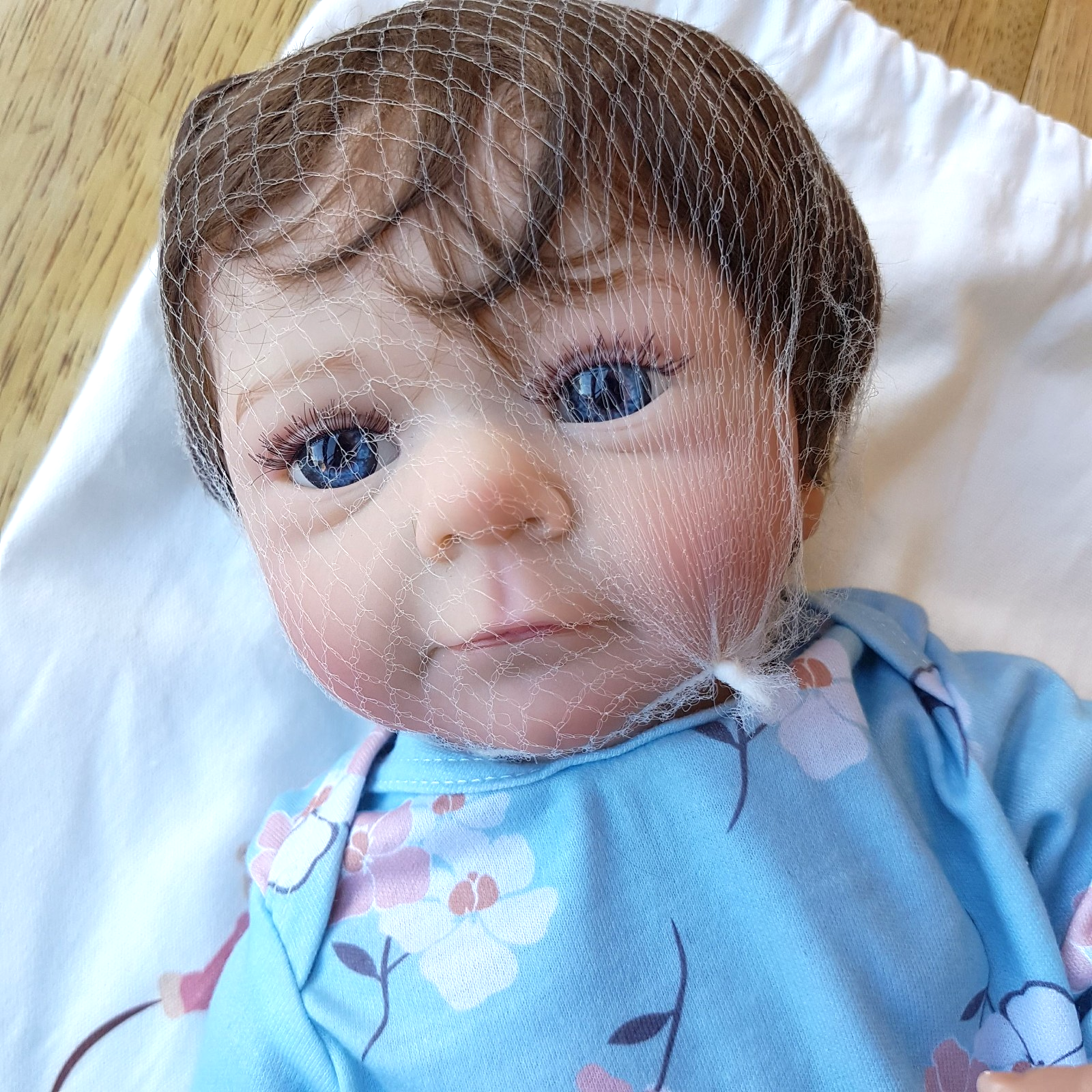 Doll Reborn LIFELIKE GIRL BABY Root Hair Realistic 46cm 1kg Weighted Articulated12