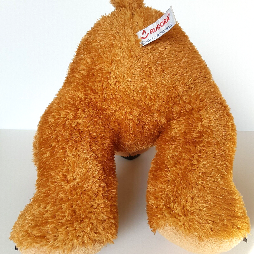Aurora Large CARAMEL TEDDY BEAR Plush Stuffed Animal Cuddly 42cm Soft Toy Cuddly11