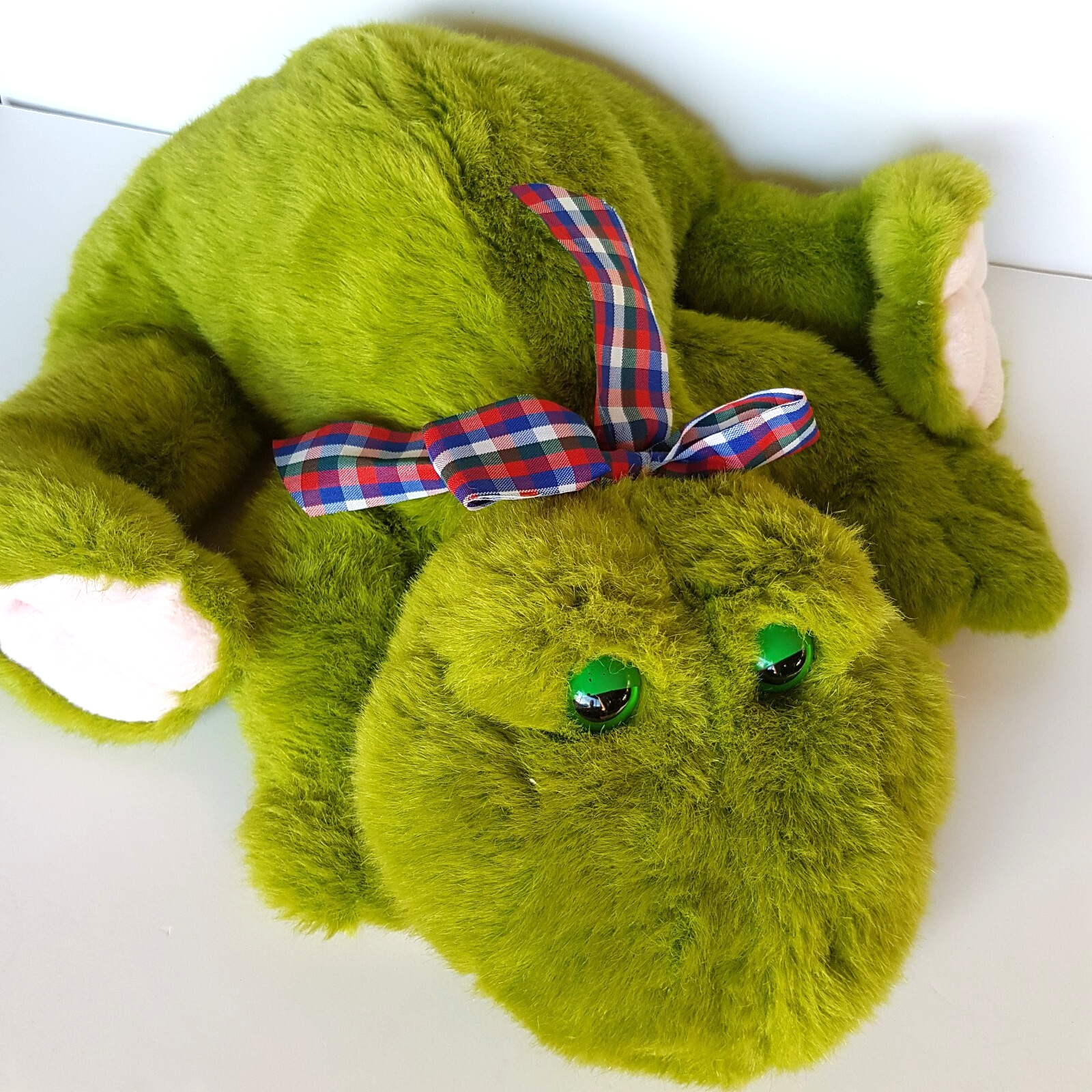 Cuddle Wit GREEN FROG Plush 41cm PILLOW Reptile Soft Toy Stuffed Animal POCKET2