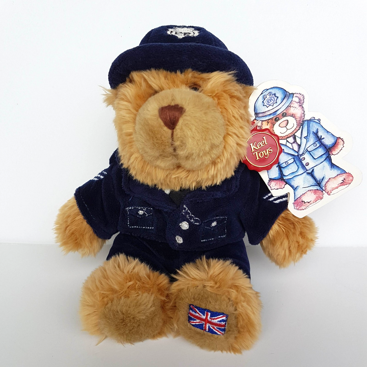 Keel BRITISH POLICEMAN Teddy Bear Uniform 20cm TAG Plush Stuffed Animal Soft Toy1