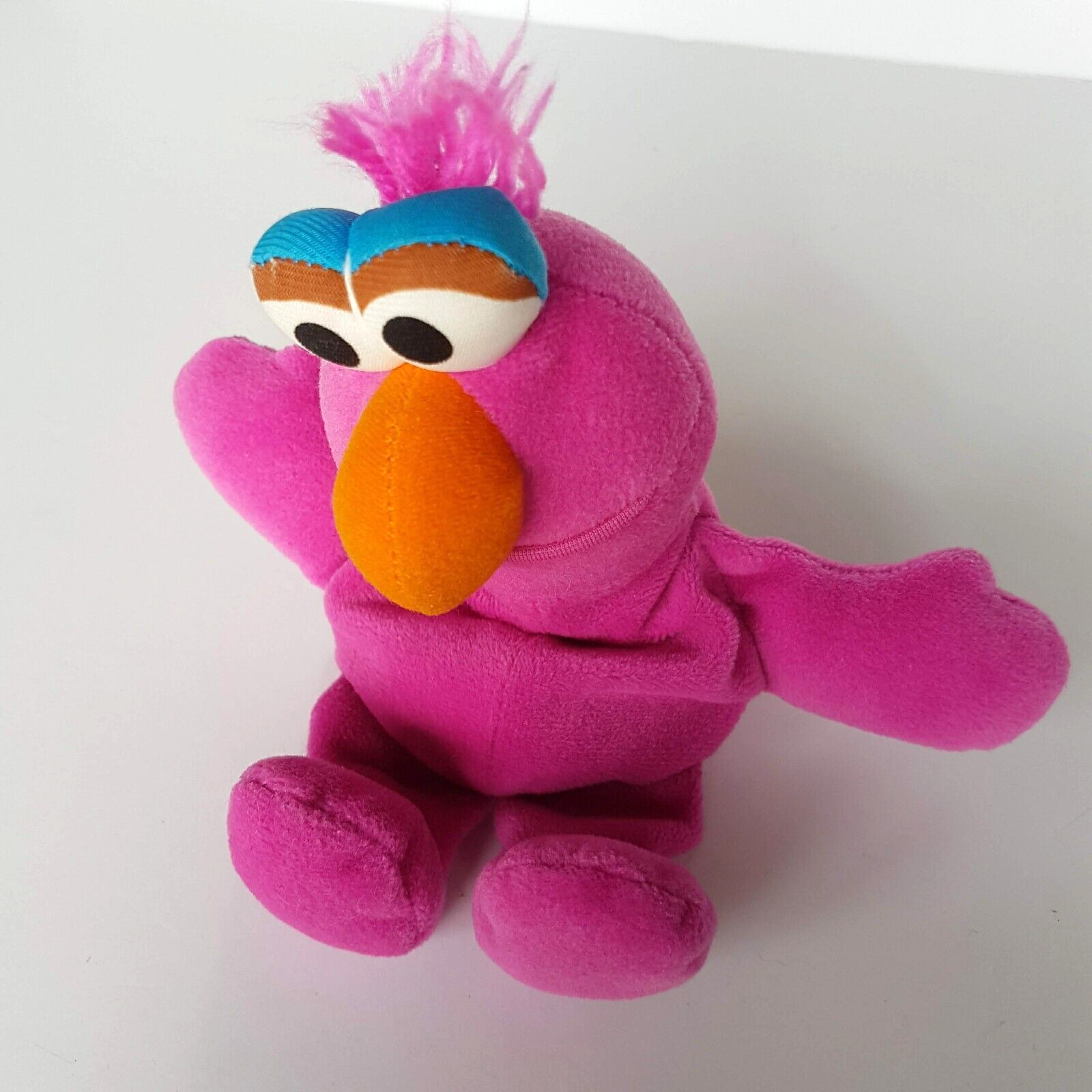 Vintage Sesame Street TELLY MONSTER Tyco Plush 1997 Bean Bag Soft Toy Character3