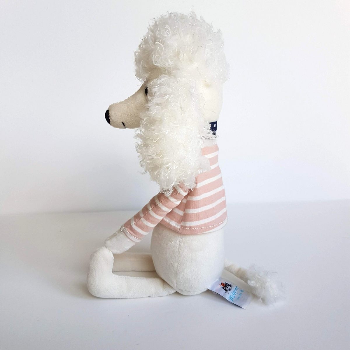 Jellycat BEATNIK BUDDY Poodle Dog Paris White Puppy Soft Toy Stuffed Animal Cute5