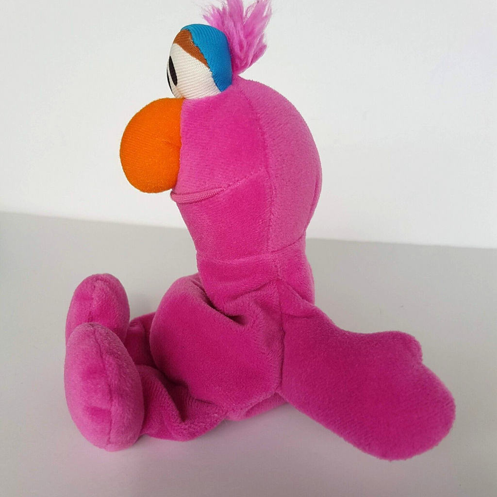 Vintage Sesame Street TELLY MONSTER Tyco Plush 1997 Bean Bag Soft Toy Character5