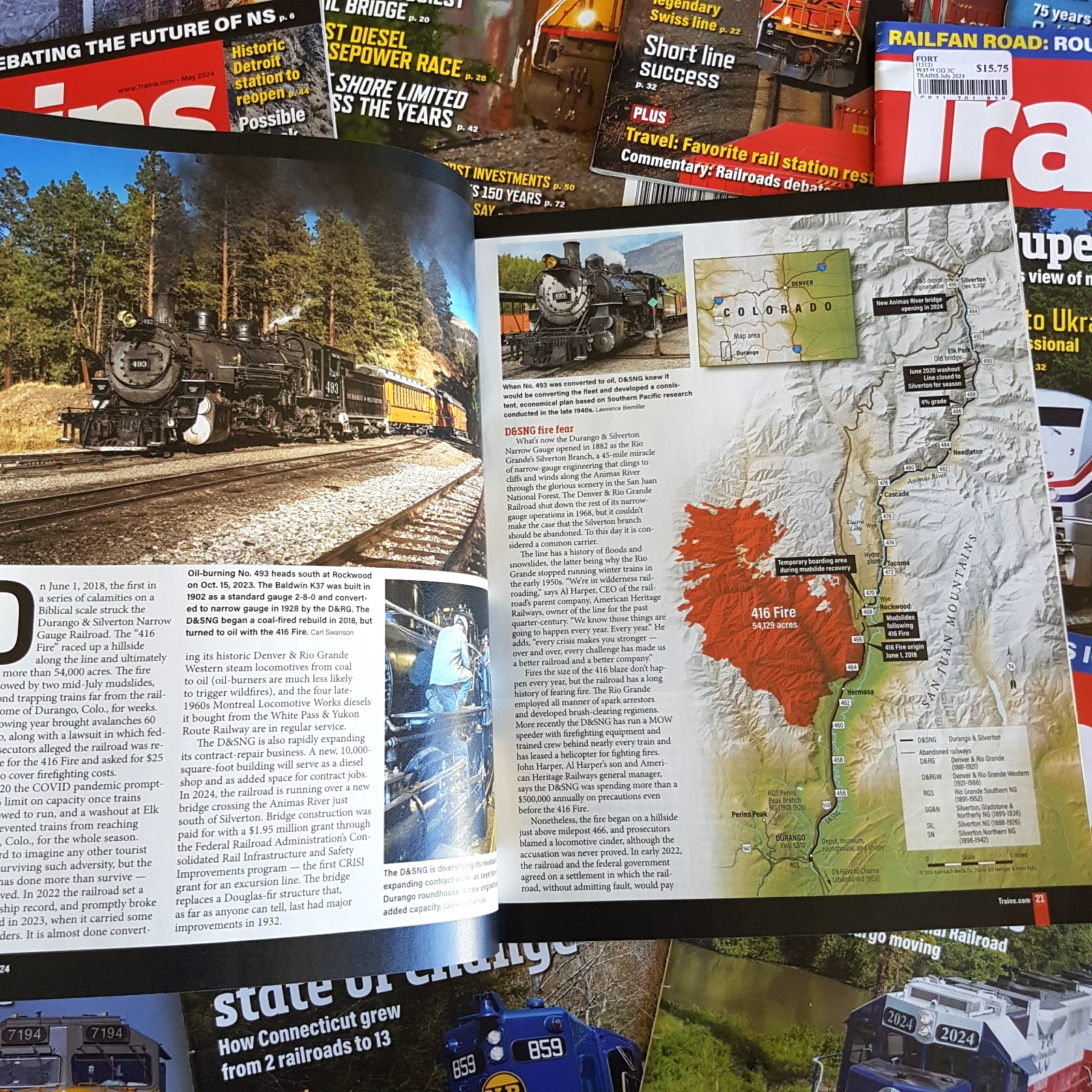 TRAINS MAGAZINE Jan   Dec 2024 Bundle Lot Locomotive Steam Diesel Series Edition12