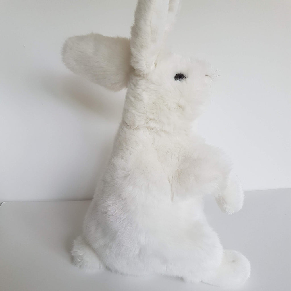 Folkmanis WHITE BUNNY RABBIT PUPPET Plush Stuffed Animal Soft Toy Super Adorable4