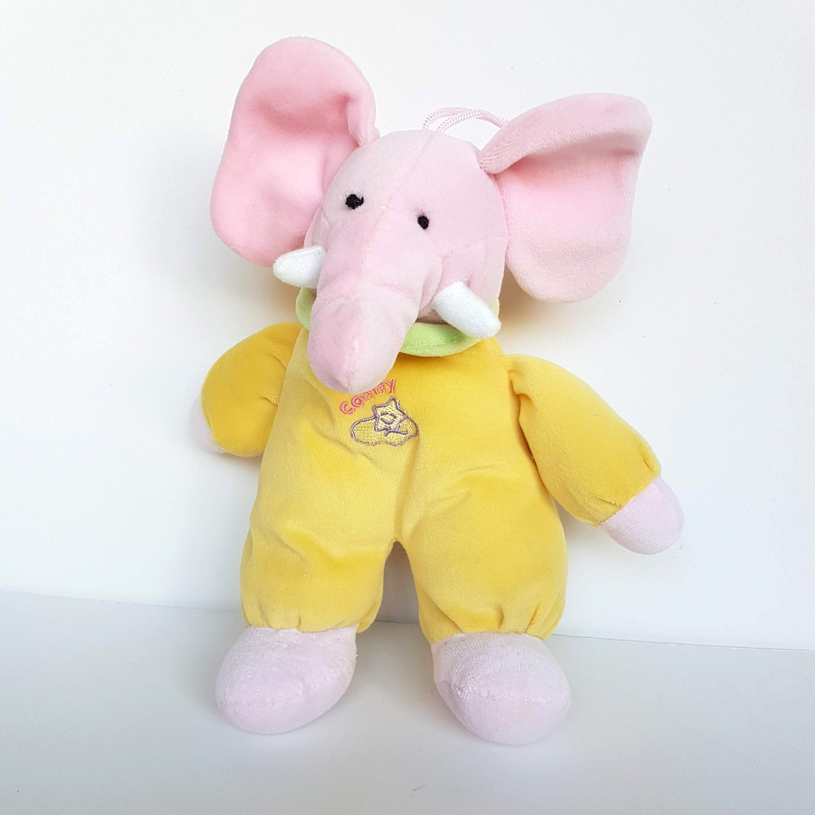 VTG Russ TUSKIE ELEPHANT Velour Lovey Comfy Soft Toy 25cm Plush Stuffed Animal2
