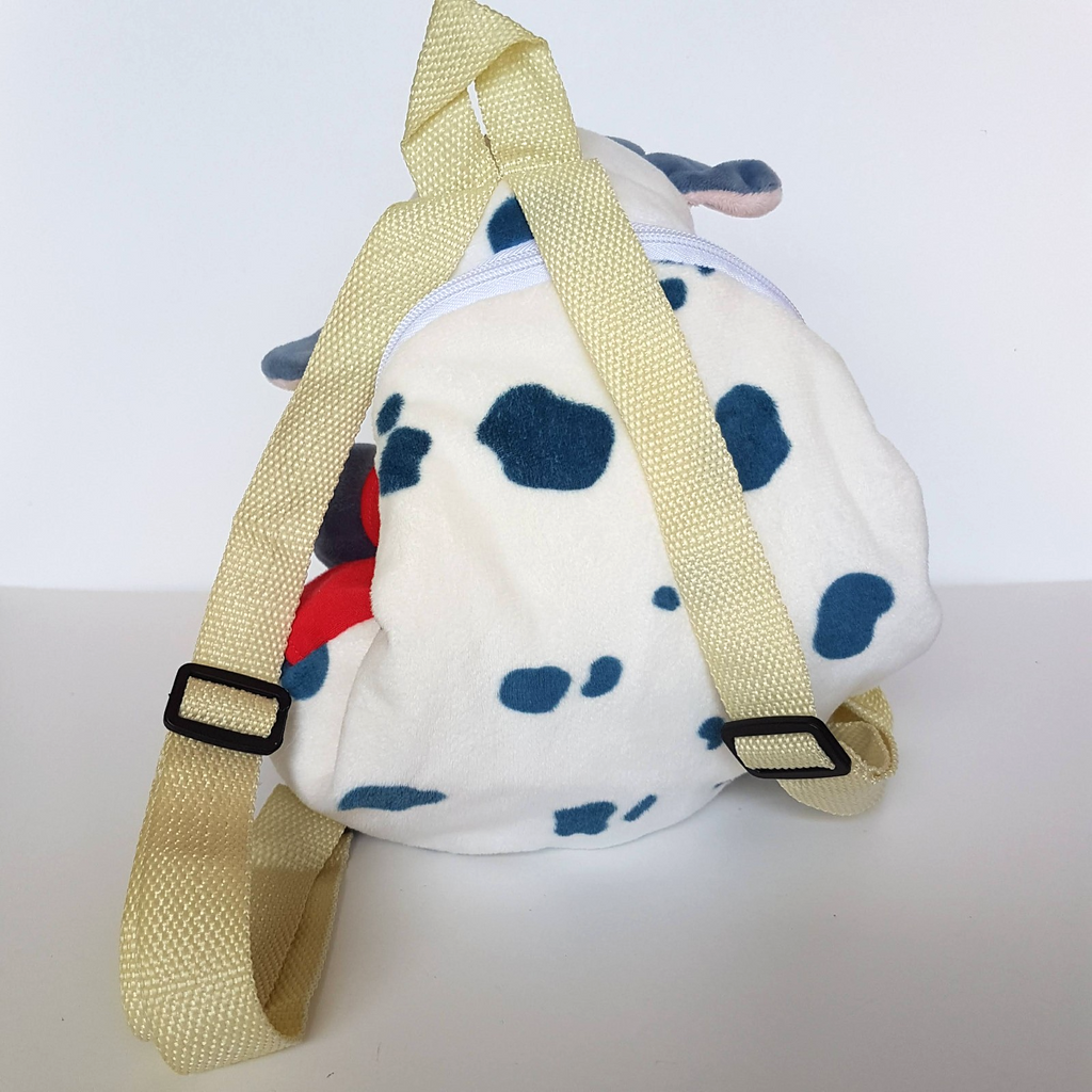 Rare MILKY FAMILY SWITZERLAND BACKPACK Cow Plush Stuffed Animal Soft Toy Bag8