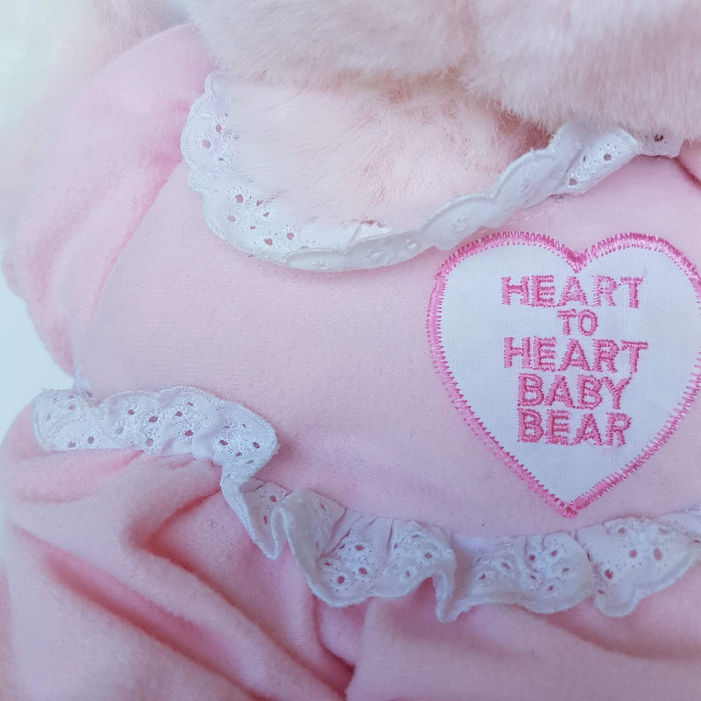 Vintage HEART TO HEART BABY BEAR Plush 37cm Mothercare Chosun NO HEART Soft Toy7