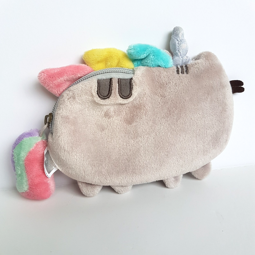 Gund Pusheen PUSHEENICORN COIN PURSE Cat Plush 16cm Soft Toy Stuffed Animal4