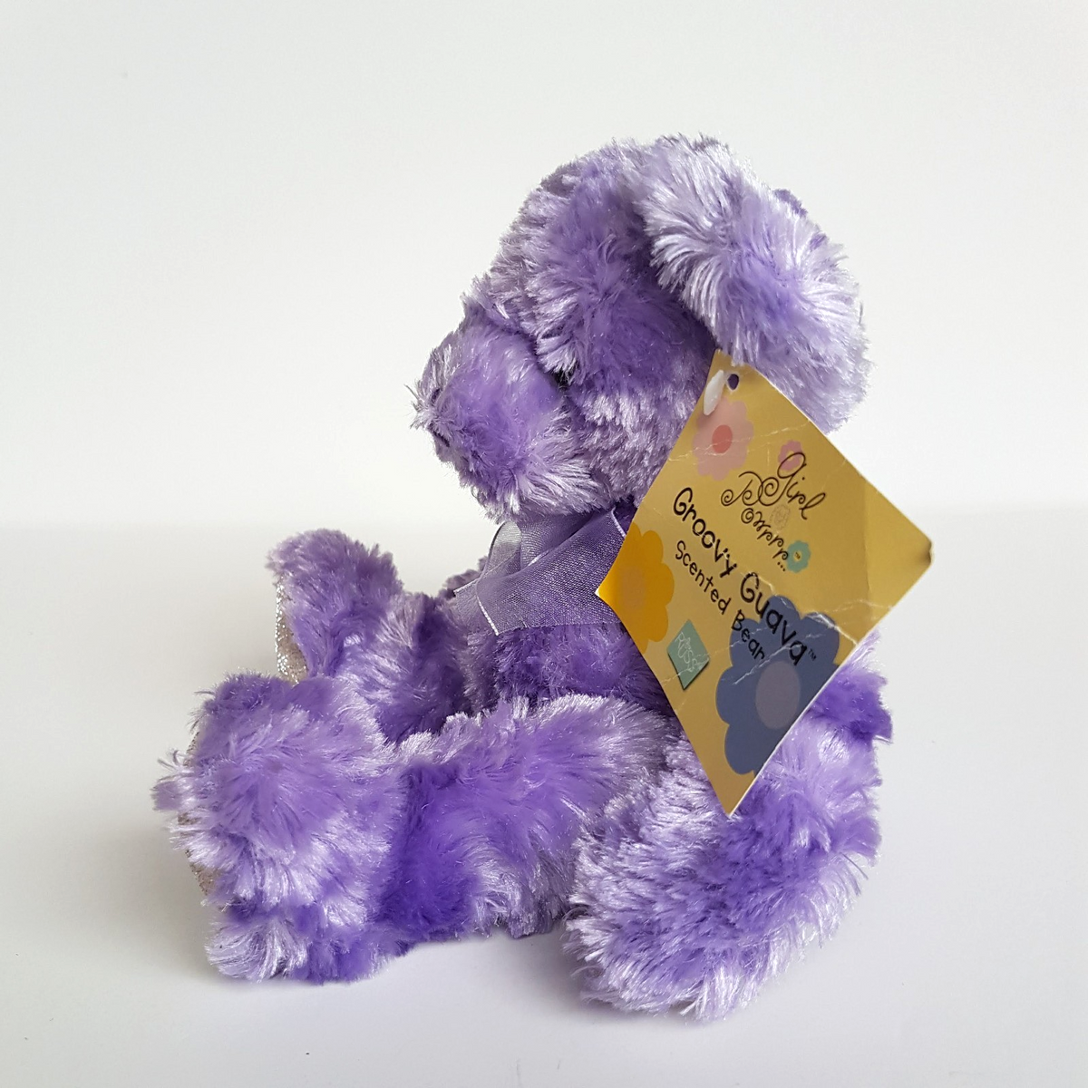 RUSS Purple GROOVY GUAVA Teddy Bear 22cm Plush Stuffed Animal Soft Toy TAGS Cute3