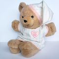 Vintage HEART TO HEART BEAR Plush 45cm Chosun 1986 NO HEART Stuffed Animal Toy0