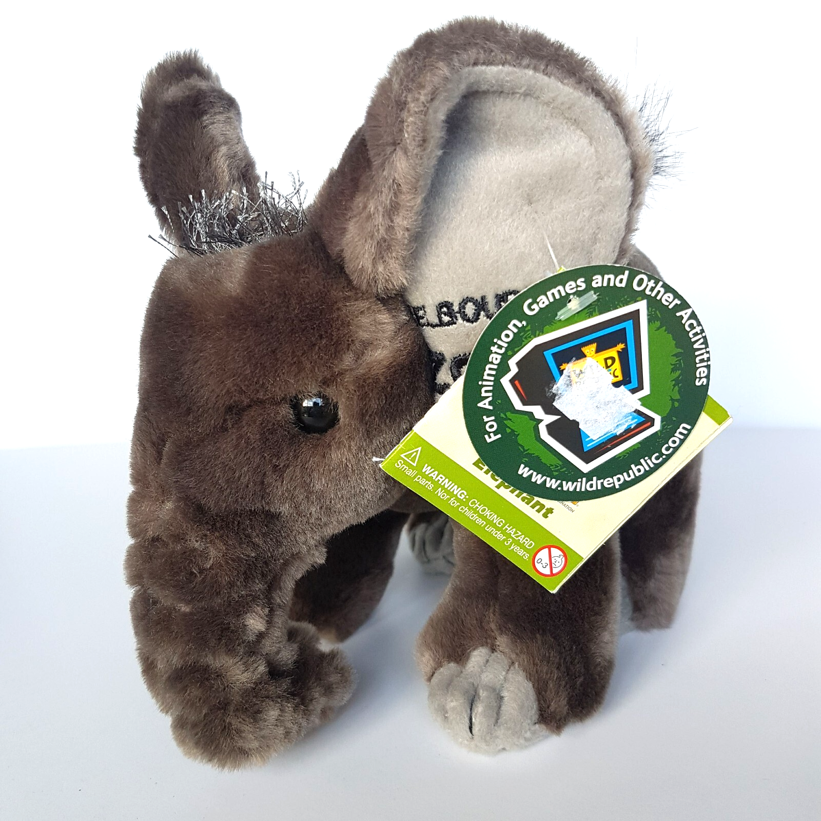 Melbourne Zoo BABY ELEPHANT Cuddlekins Plush 15cm Grey Stuffed Animal Soft Toy0
