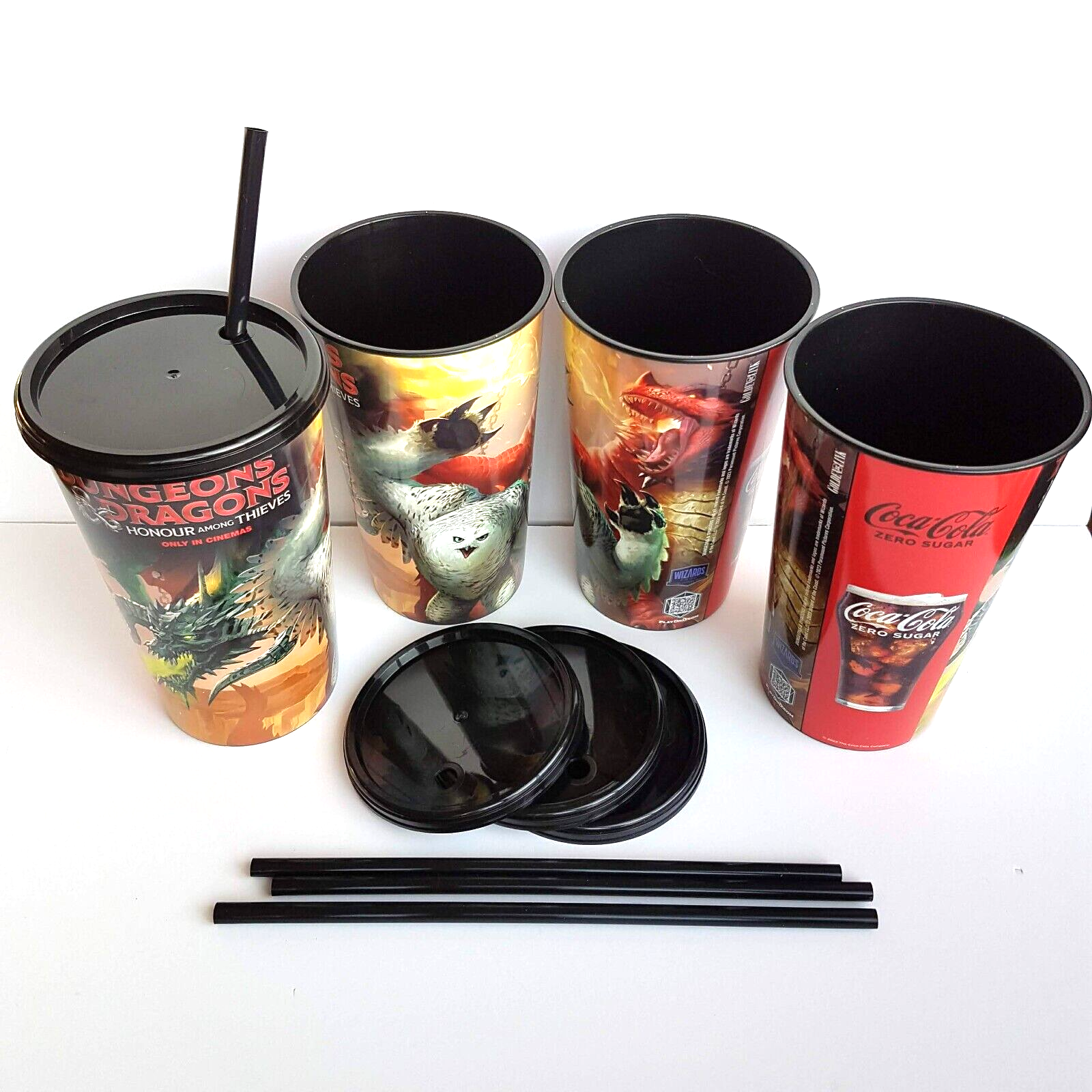 Dungeons & Dragons COCA COLA CINEMA CUPS Theatres Movie Merch Fantasy Monsters4