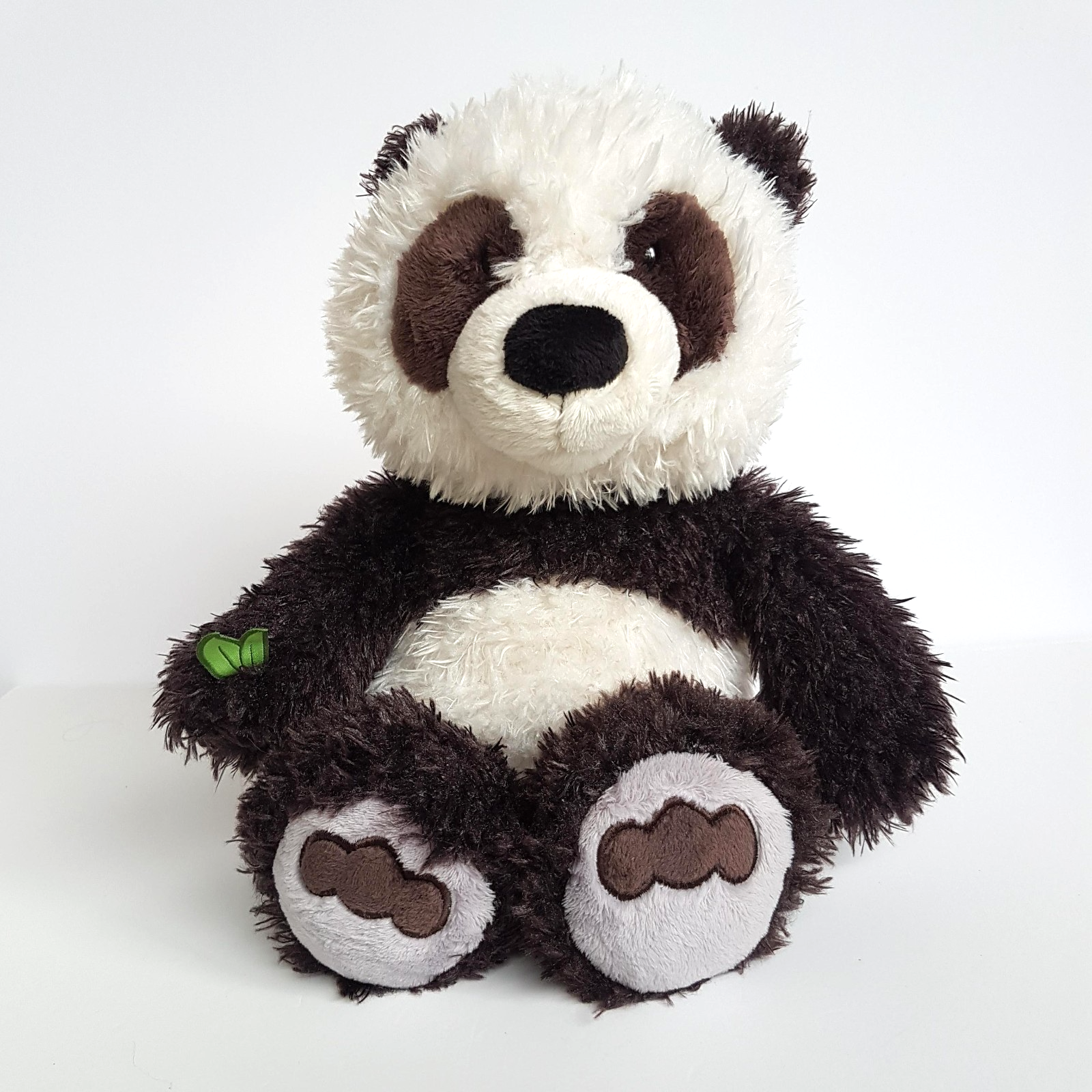 Nici PANDA Plush Brown White 38cm Stuffed Animal Soft Toy Cuddly Rare Bamboo1
