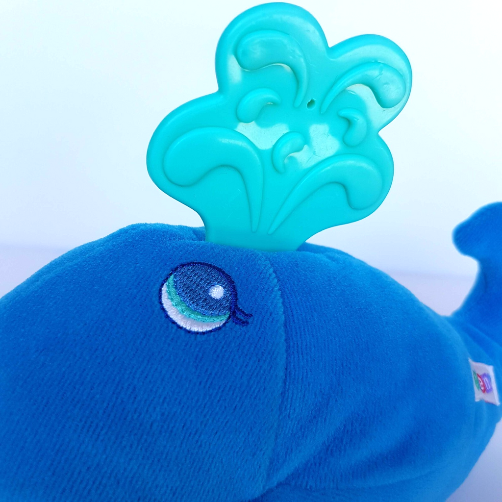 Vintage Eden BLUE WHALE Plush Baby 23cm Soft Toy Rattle Stuffed Animal Ocean Toy9