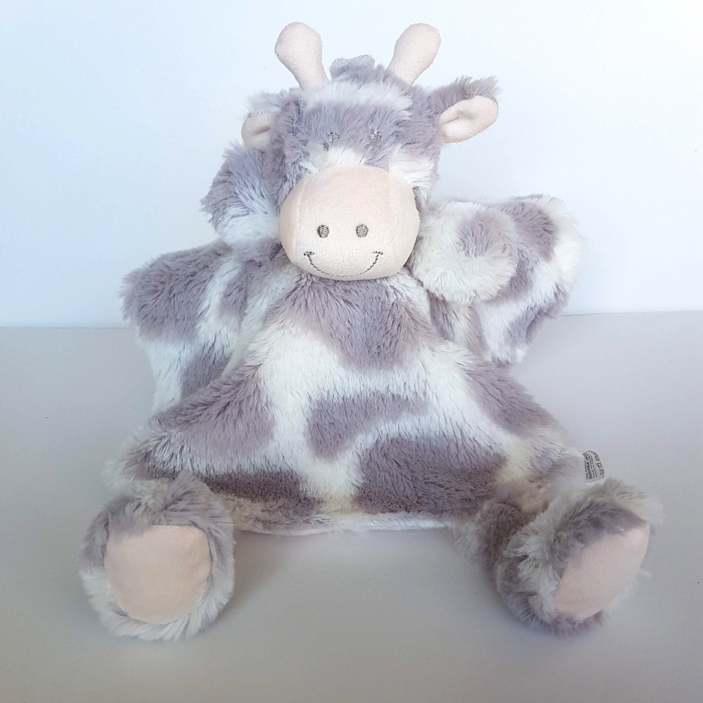 Ollie & Paige GIRAFFE Grey Lovey Plush Security Comforter Sleep Cute Soft Toy0