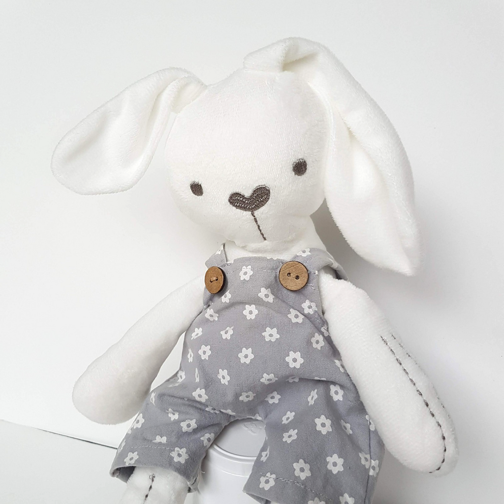 Ollie's Place BUNNY LOVEY Plush Comforter Soft Toy Rabbit Stuffed Animal Clothes3