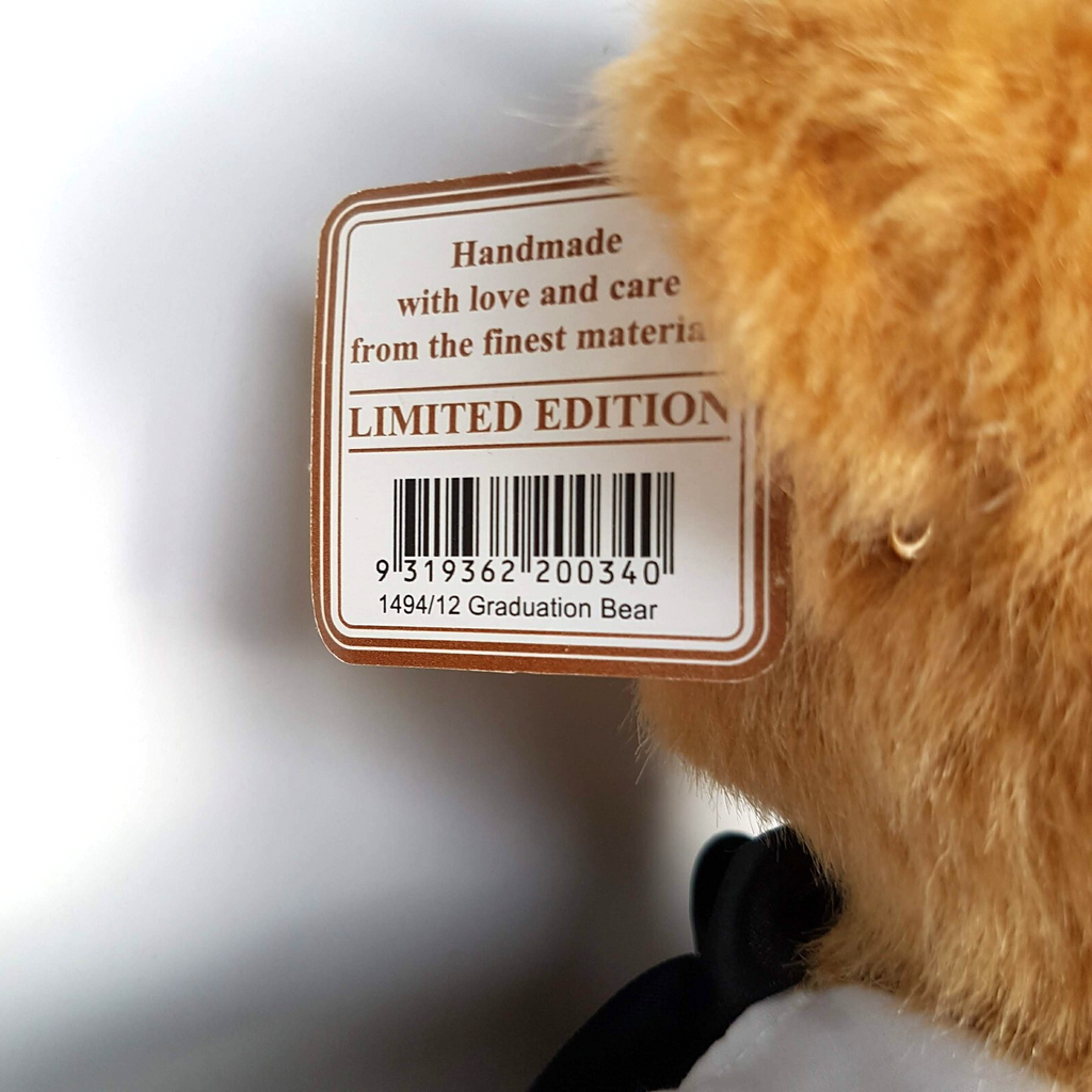 Elka University GRADUATION TEDDY BEAR 32cm Soft Toy School Stuffed Animal Gift7