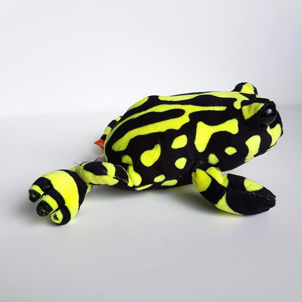 Wild Republic CORROBOREE FROG Plush Stuffed Animal Soft Toy Reptile Yellow Black7