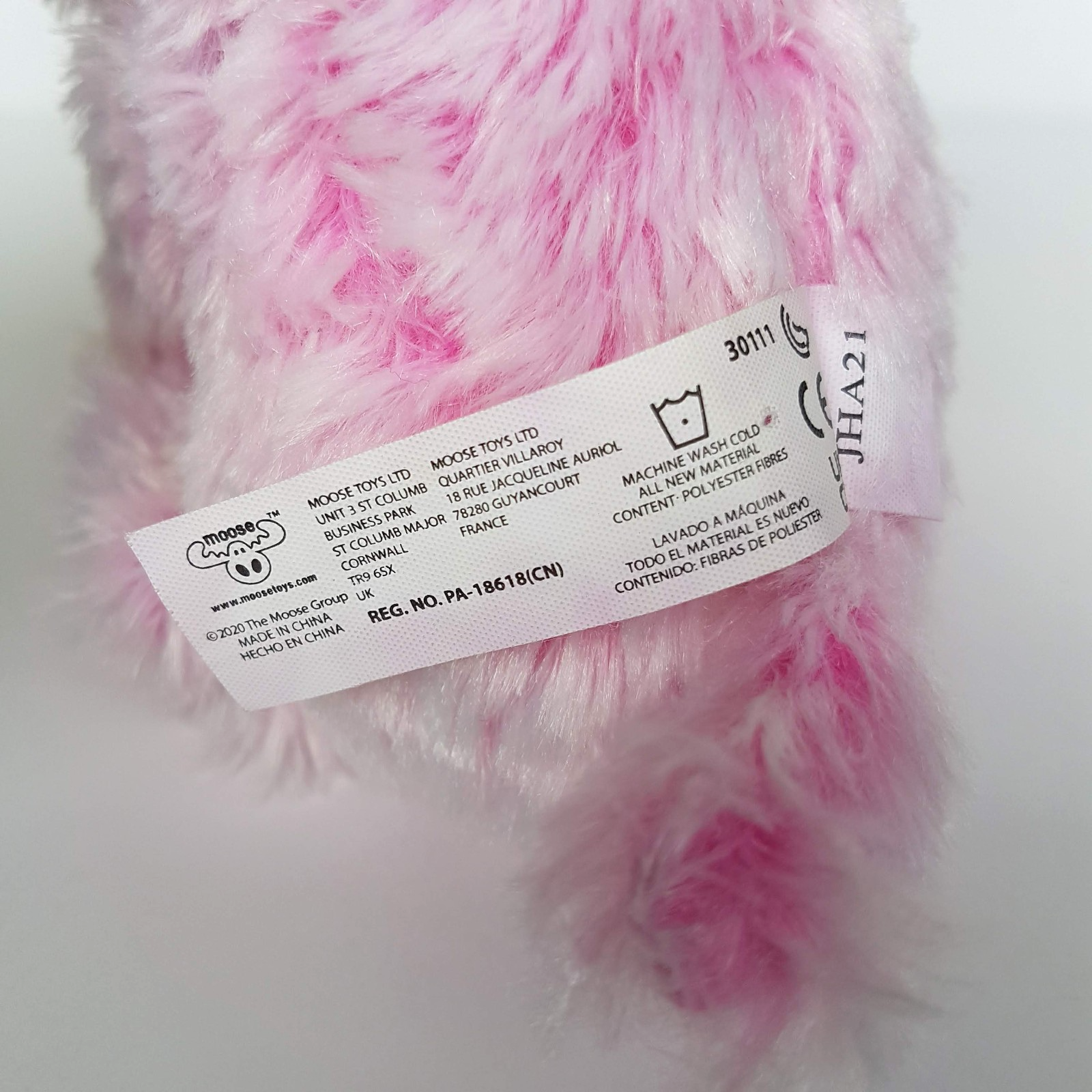 Moose SCRUFF a LUVS DOG Plush PINK PUPPY 25cm Stuffed Animal Sparkly Soft Toy5
