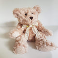 Korimco DUSTY ROSE TEDDY BEAR 27cm Plush Soft Toy Floppy Stuffed Animal Cuddly0