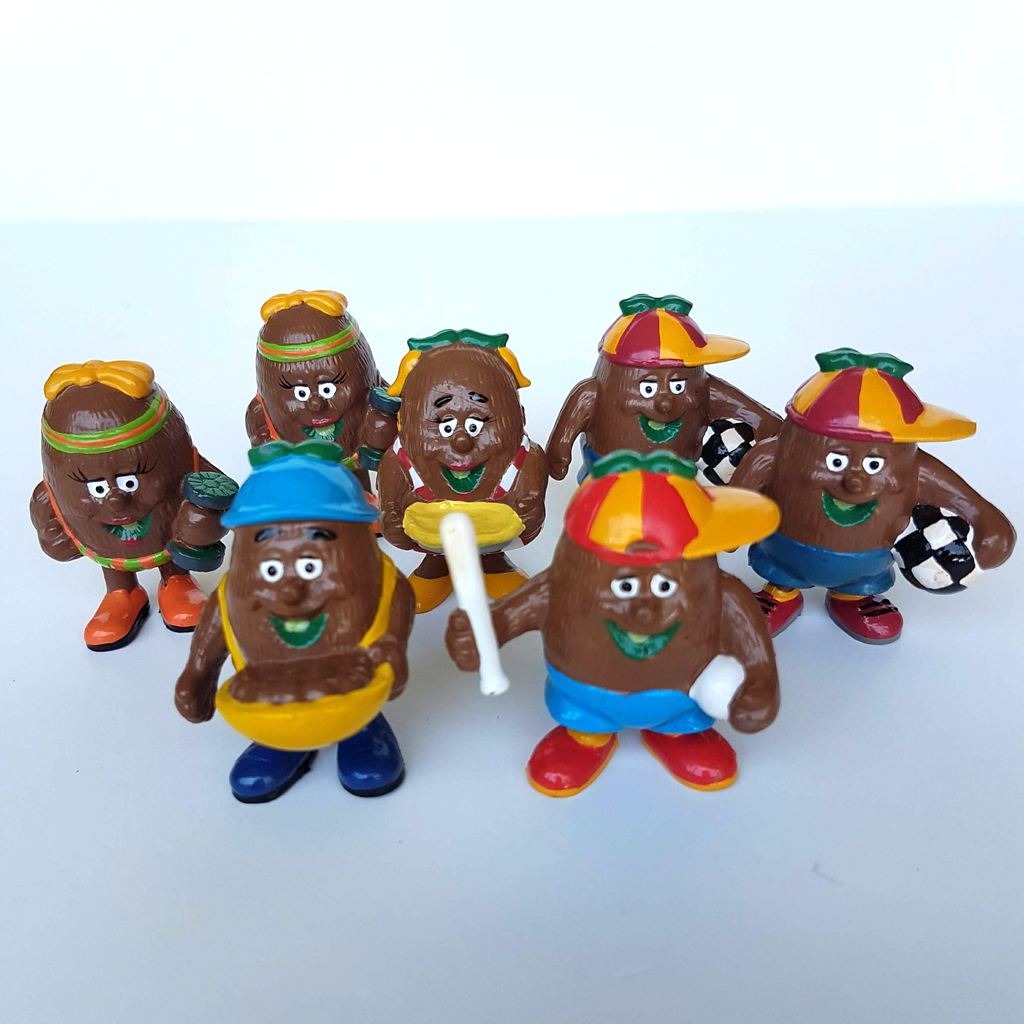 Vintage 1991 KIWI KIDS Figures PVC Kiwi Fruit Vinyl Toy Collectible Vintage Toys0