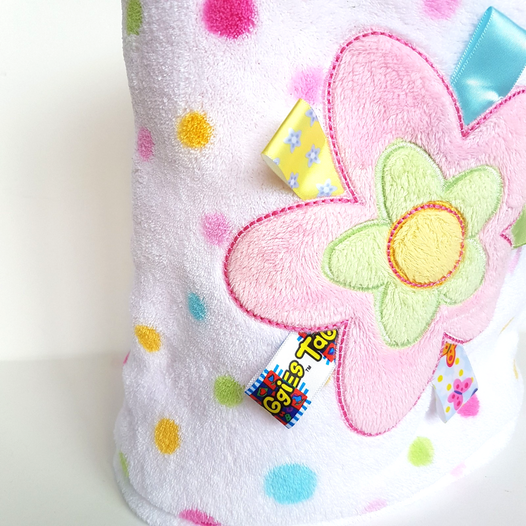 Higgledee BABY FLOWER Polar Fleece Spots Cuddle Blanket Polka Dots 102 x 86cm1