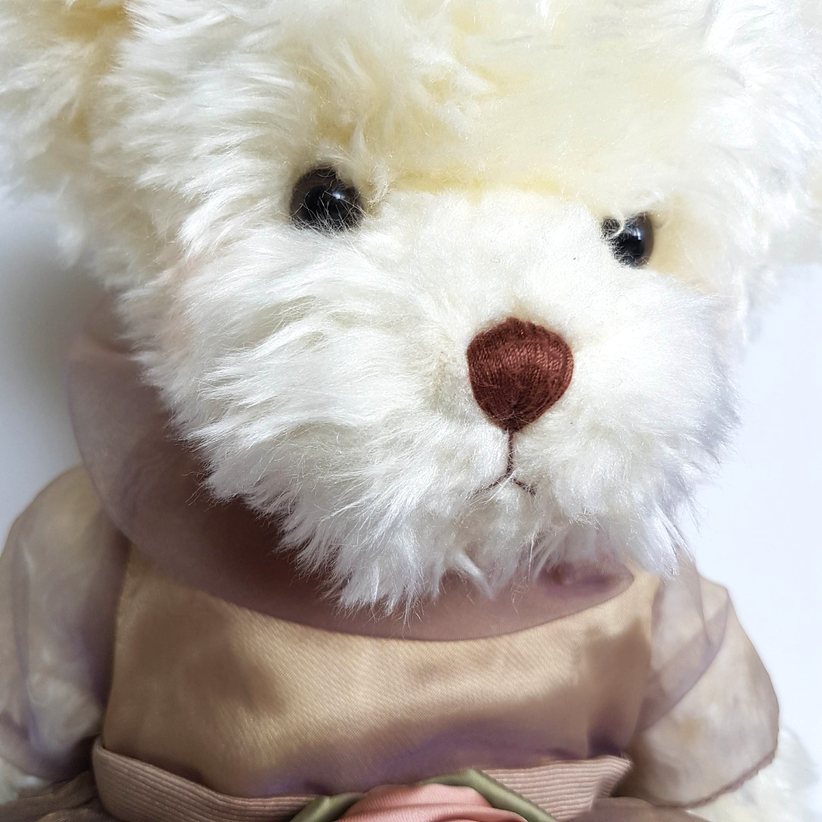 Russ CHLOE ROSE Teddy Bear 44cm Soft Toy Stuffed Animal Cute Dress Floppy Cuddly7