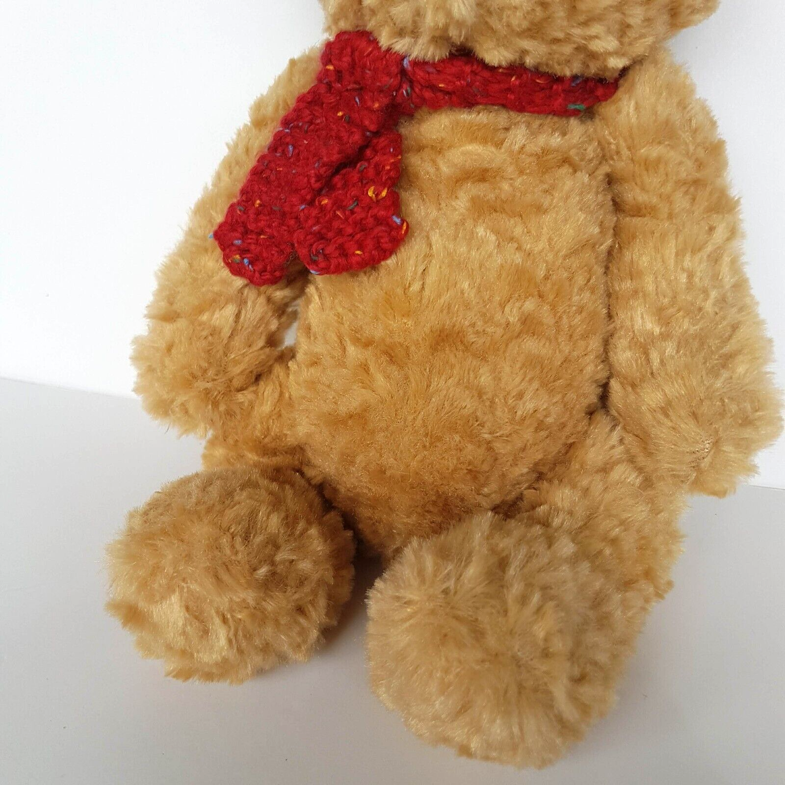 Tiger Tribe TEDDY BEAR Plush 30cm Stuffed Animal Super Soft Toy Red Scarf Cuddly4