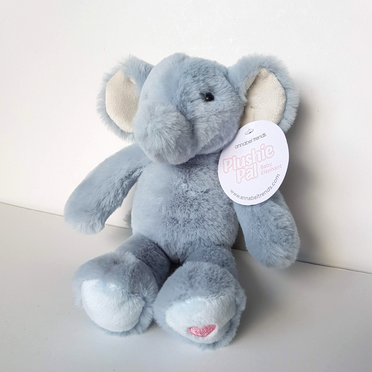 Annabel Trends BABY ELEPHANT Plush 25cm Blue Soft Toy Stuffed Animal TAGS Floppy0