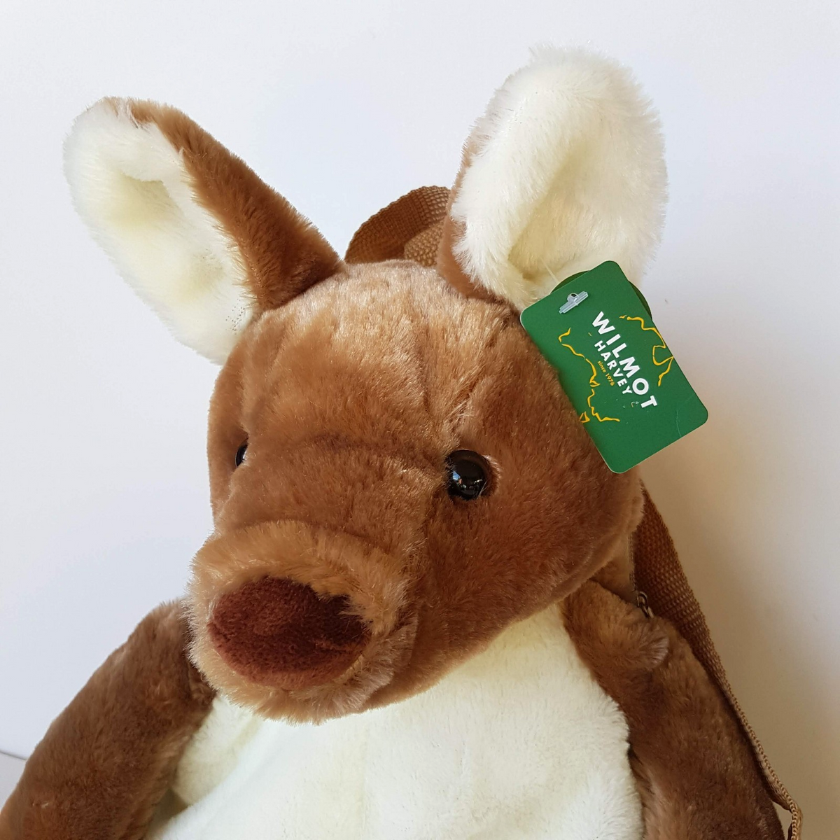 Wilmot Harvey KANGAROO BACKPACK Plush Kids Bag 43cm TAGS Stuffed Animal Soft Toy1