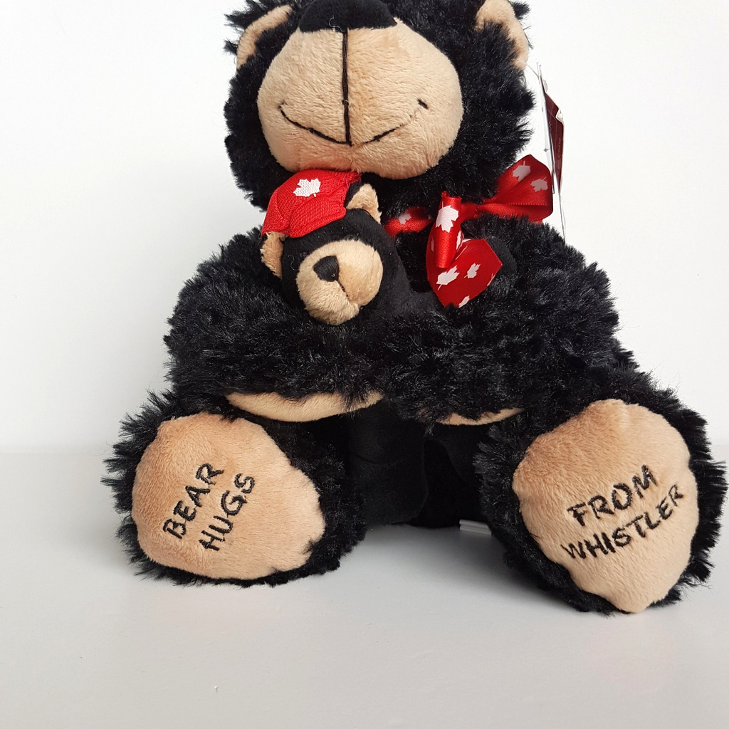 Creature Comforts WHISTLER BLACK BEAR & CUB 22cm Soft Toy Canada Stuffed Animal3