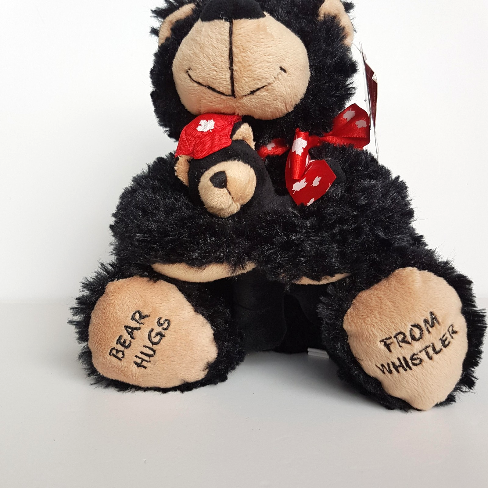 Creature Comforts WHISTLER BLACK BEAR & CUB 22cm Soft Toy Canada Stuffed Animal3