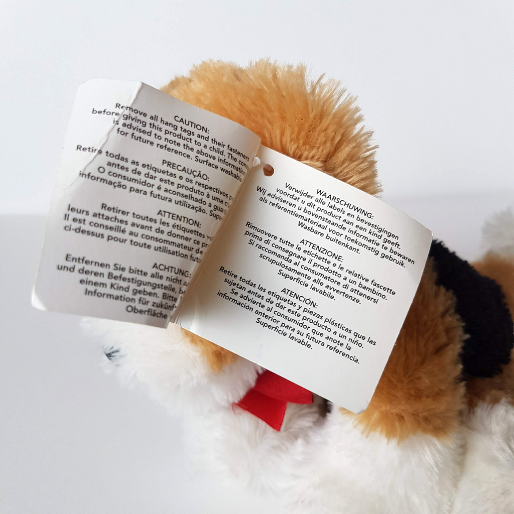 Russ SITTING BEAGLE DOG 16cm Soft Toy Puppy Plush Stuffed Animal Cute Small Toy8